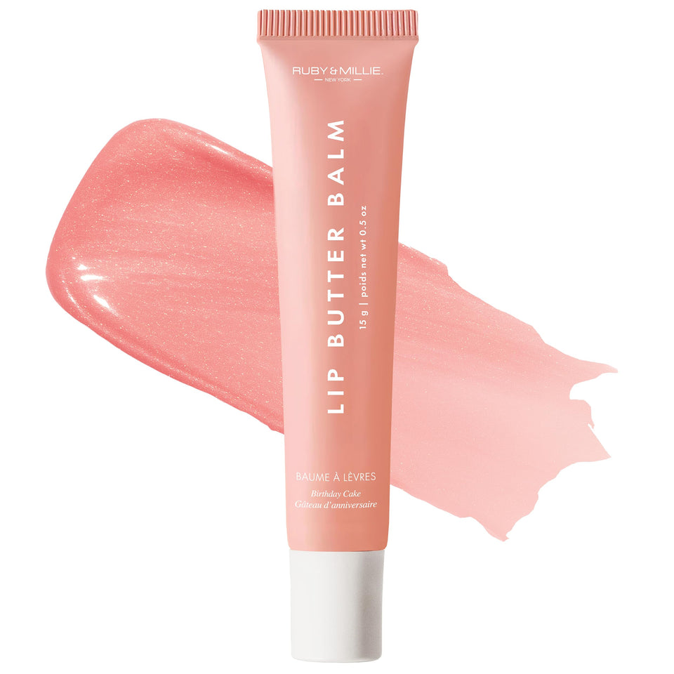 Ruby & Millie front packaging showing compact 0.5 oz balm and branding benefit