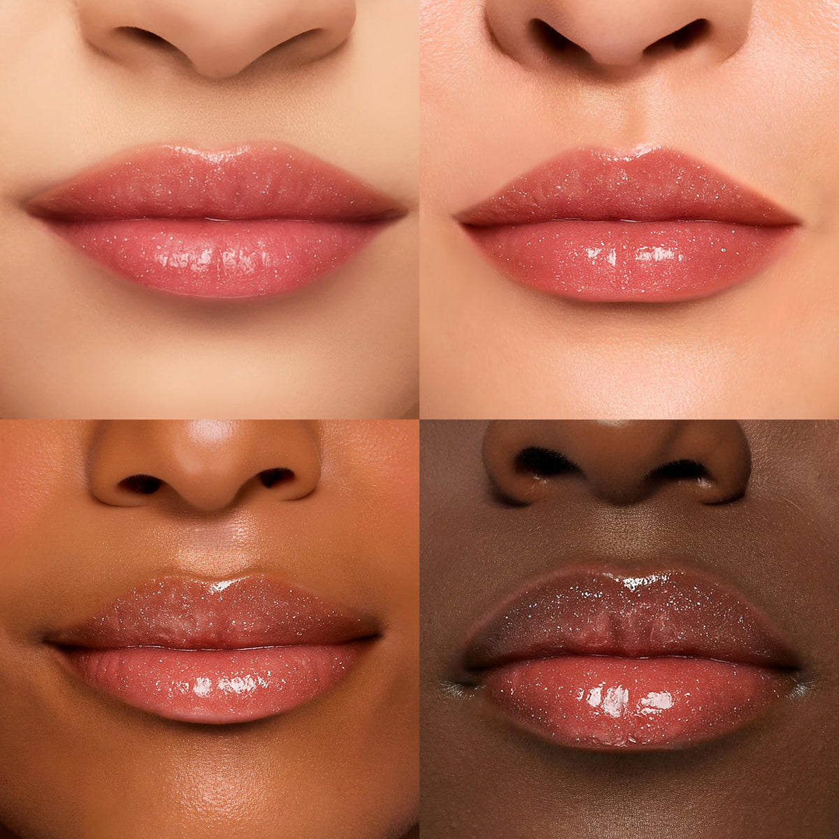 Ruby & Millie creamy texture swipe showing glossy finish and hydrating look