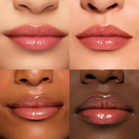 Ruby & Millie creamy texture swipe showing glossy finish and hydrating look