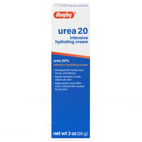 RUGBY LABORATORIES front packaging showing tube and brand, highlights targeted relief
