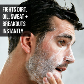 RUGGED & DAPPER dispenser being pumped into palm for quick, mess-free dosing and control