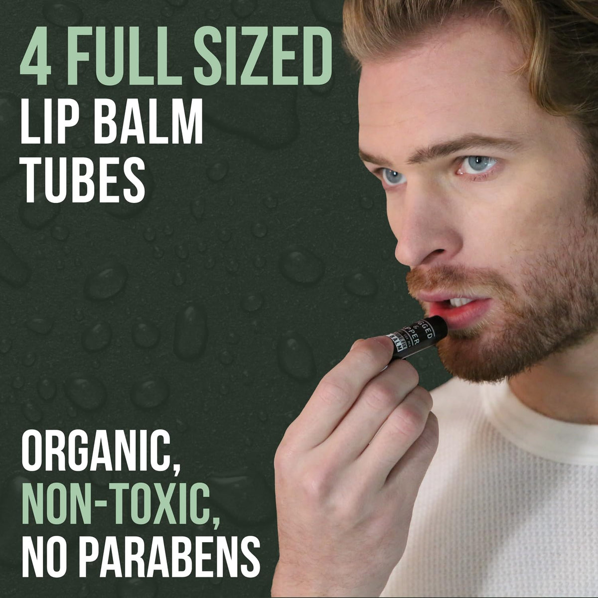 RUGGED & DAPPER multiple tubes arranged to show value pack and easy sharing benefit