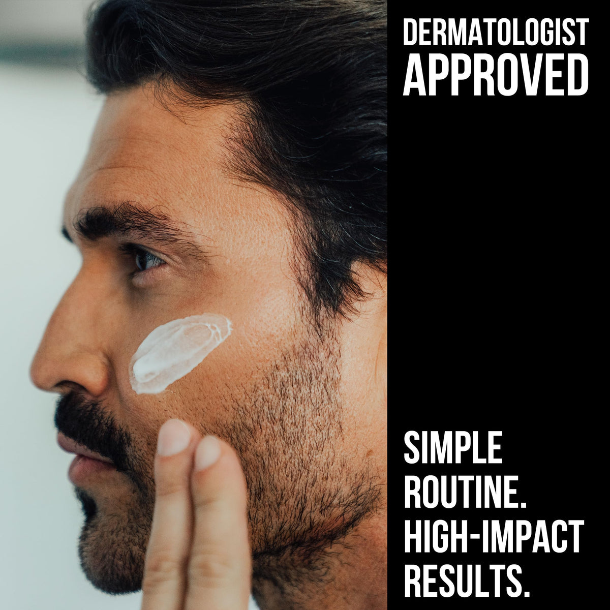 RUGGED & DAPPER cream being dispensed illustrating fast absorption