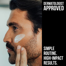 RUGGED & DAPPER cream being dispensed illustrating fast absorption