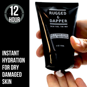 RUGGED & DAPPER close-up texture of lotion showing smooth hydration