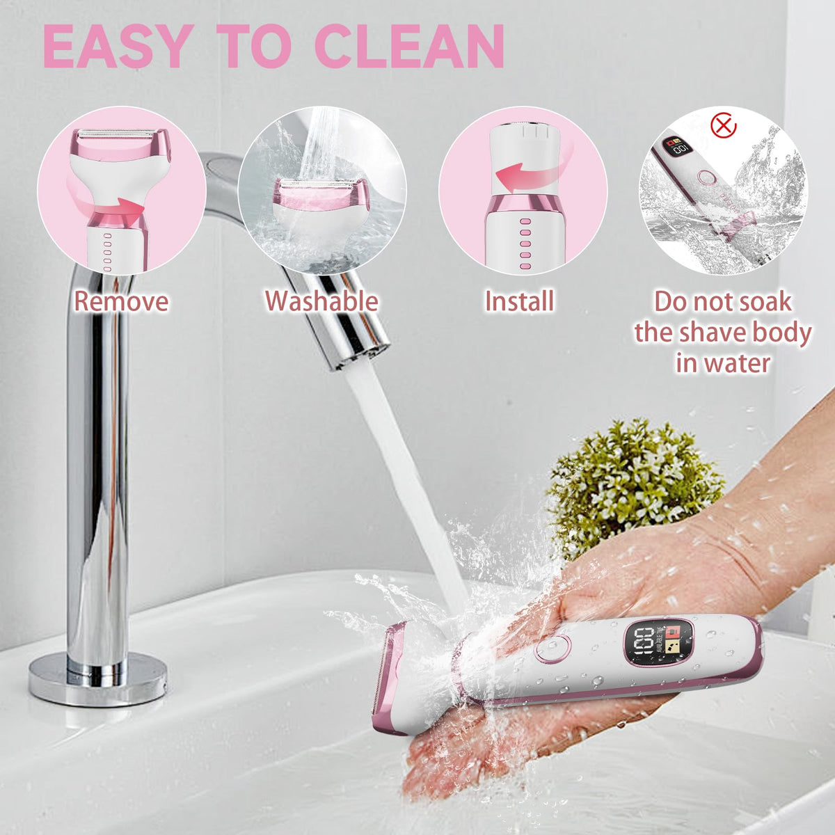 RUIBO charging display lit showing battery level for reliable cordless use