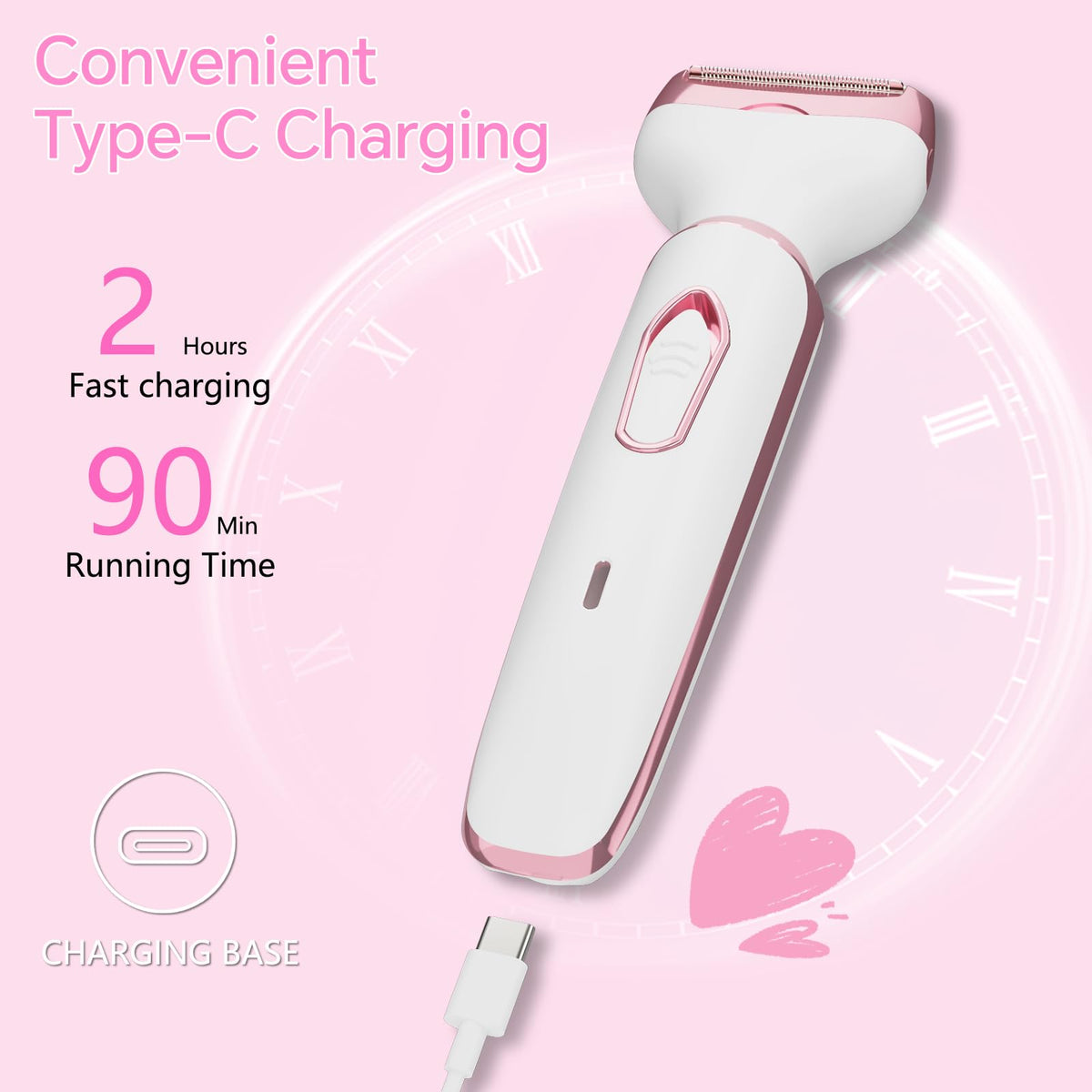 RUIBO trimmer held in hand to show scale and travel-friendly size