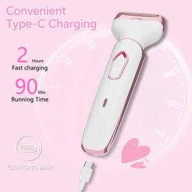 RUIBO trimmer held in hand to show scale and travel-friendly size