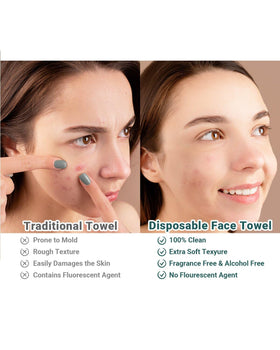 RUIJIU towel in hand wet use demonstrating absorbency and gentle cleansing