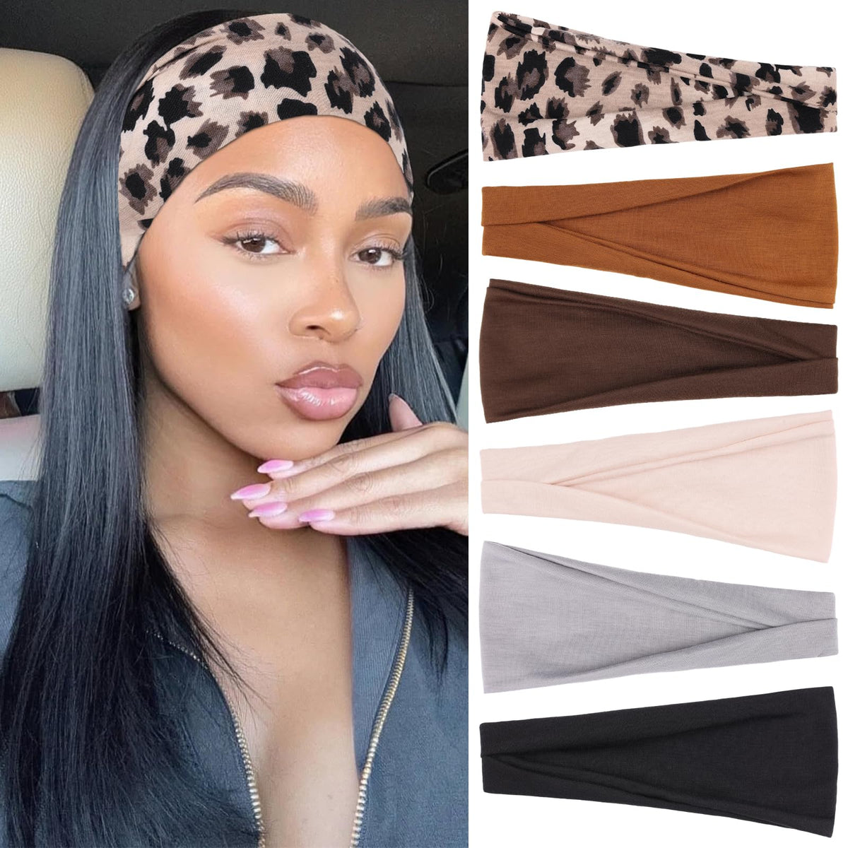 RuiYok front packaging showing six-color headbands and clear colors, quick outfit matching