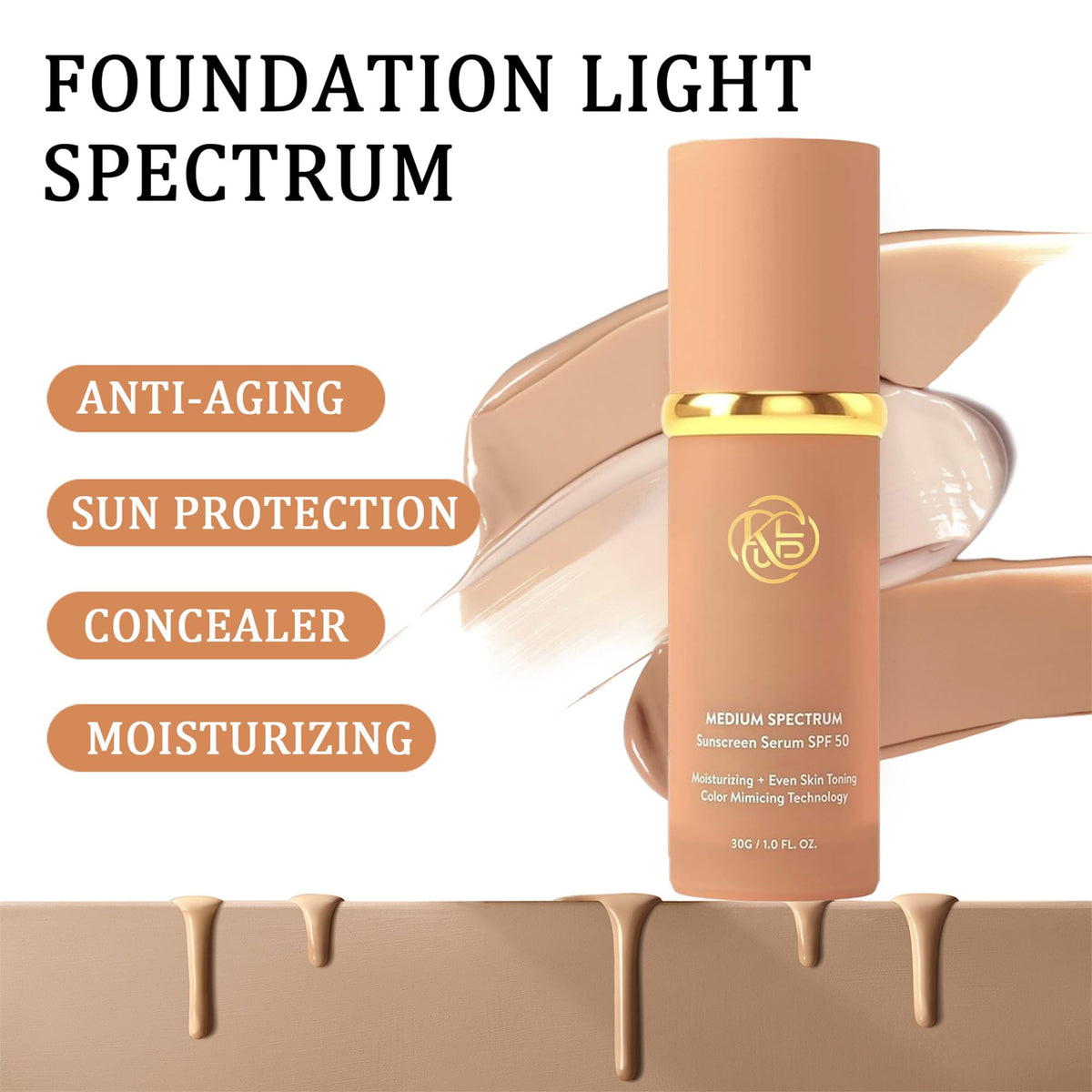 Rulinal dispensed texture close-up highlighting smooth hydrating formula