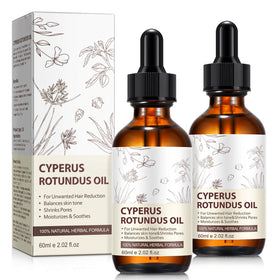 Rulviou front packaging showing two bottles and natural oil benefits