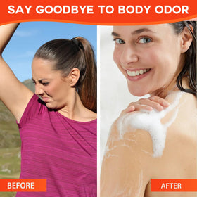 Runsidan soap placed on bathroom shelf suggesting daily deodorant use