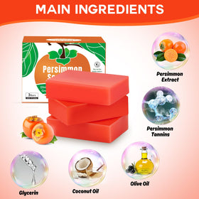 Runsidan ingredient label showing persimmon extract and olive oil benefits