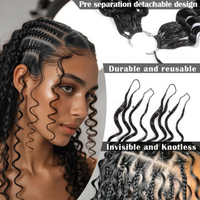 Ruola close-up of deep wave texture highlighting softness and natural movement