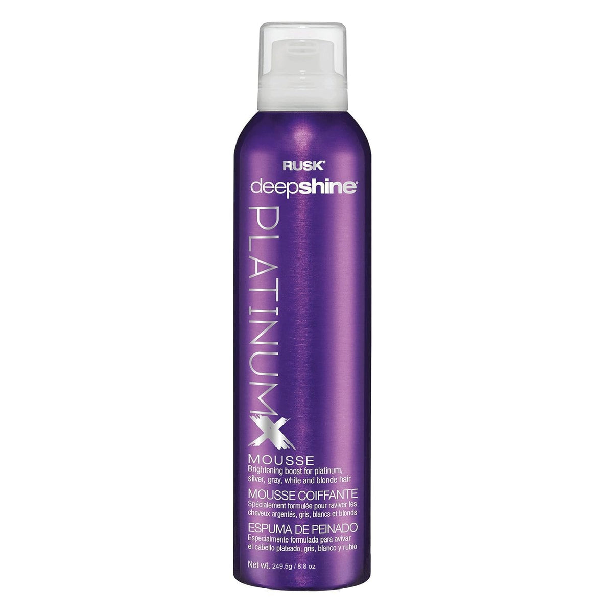 RUSK Deepshine front packaging showing product and benefit of toning
