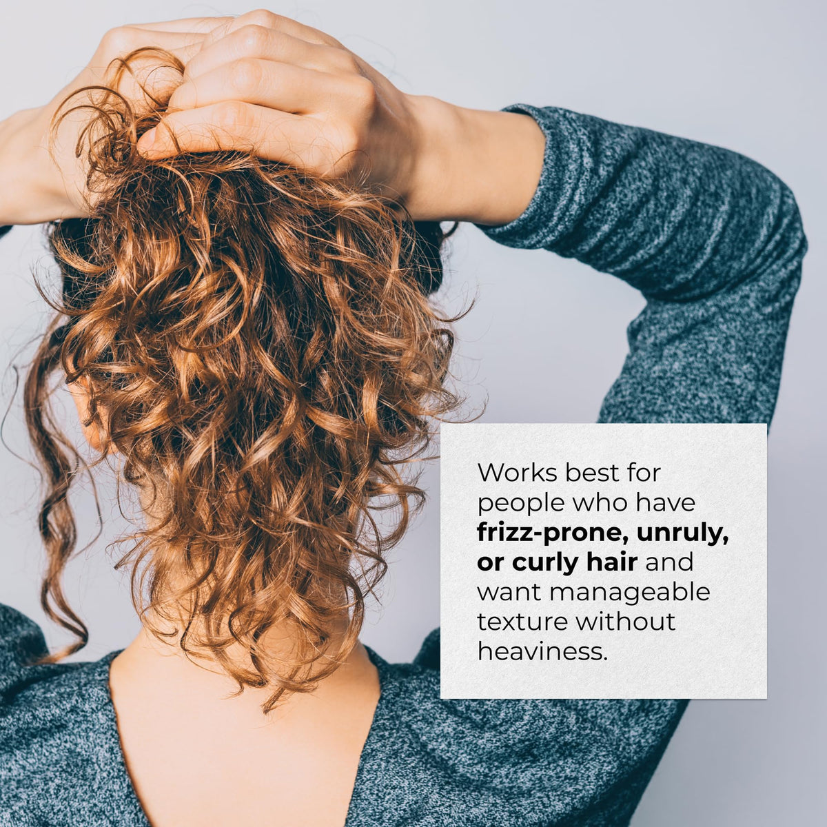 RUSK applied to towel-dried hair showing detangling and easier styling benefit