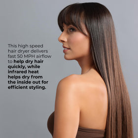 RUSK W8less side profile with handle showing ergonomic grip for comfortable styling