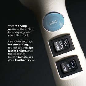 RUSK W8less being used in a salon delivering fast drying and smooth results