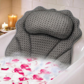 RUVINCE front view of bath pillow showing full ergonomic shape and comfort