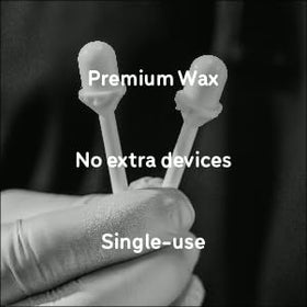RÜXX WAXX in use nasal grooming demonstrating easy application with a hair dryer