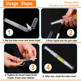 Rvetol transparent barrel displaying remaining liquid level for easy monitoring