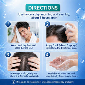 Rylx on bathroom counter during morning routine offering easy-use benefit