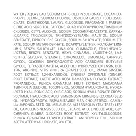 RYO back label with ingredient list and directions supporting informed use