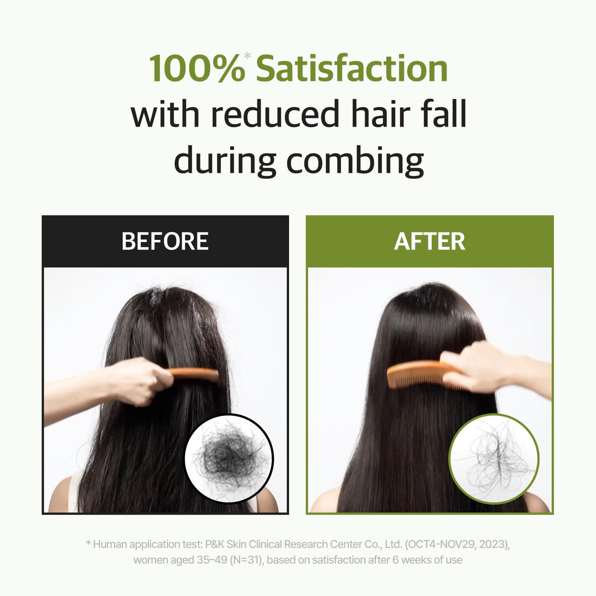 ryo label detail highlighting ginseng and caffeine benefits for scalp health