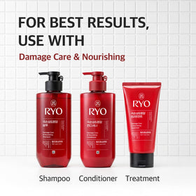 Ryo bottle on bathroom shelf lifestyle scene conveying daily ritual benefit