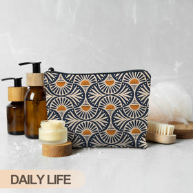 RYYCDOI makeup pouch in a handbag for organized travel convenience