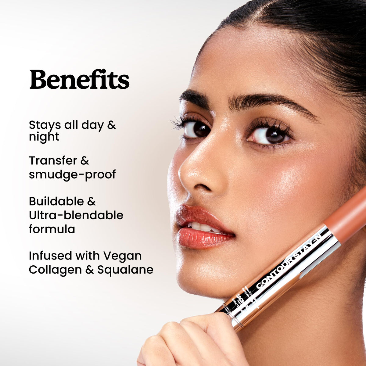 Sacheu applicator tip delivering precise product for controlled sculpting
