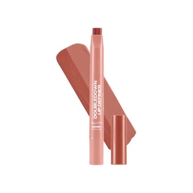 Sacheu front packaging showing dual-ended lip definer for precise application