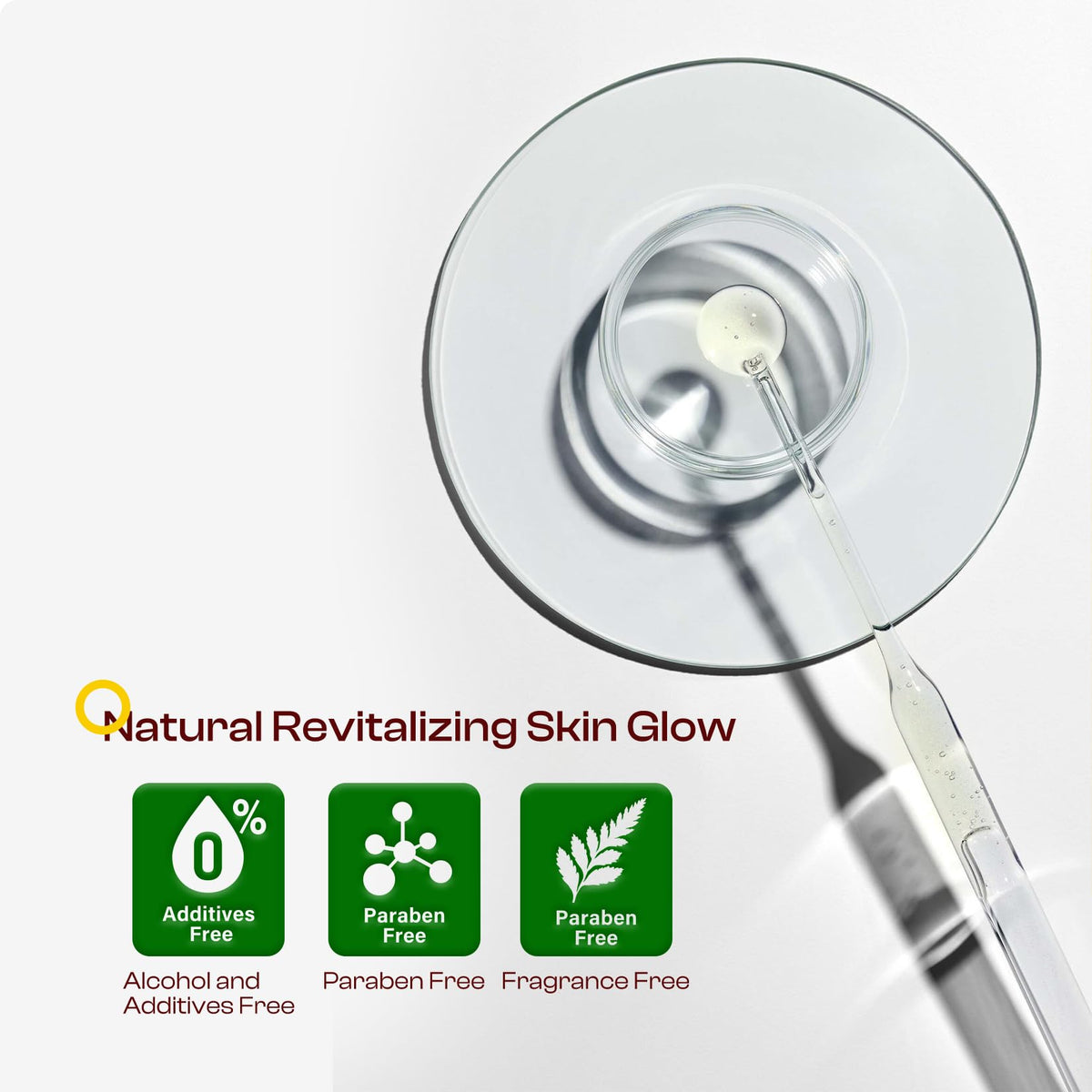 SADOWAY toner being poured onto cotton pad, illustrating simple exfoliating application