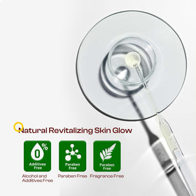 SADOWAY toner being poured onto cotton pad, illustrating simple exfoliating application