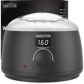 SAEUYVB front view wax warmer showing compact design and quick heating benefit