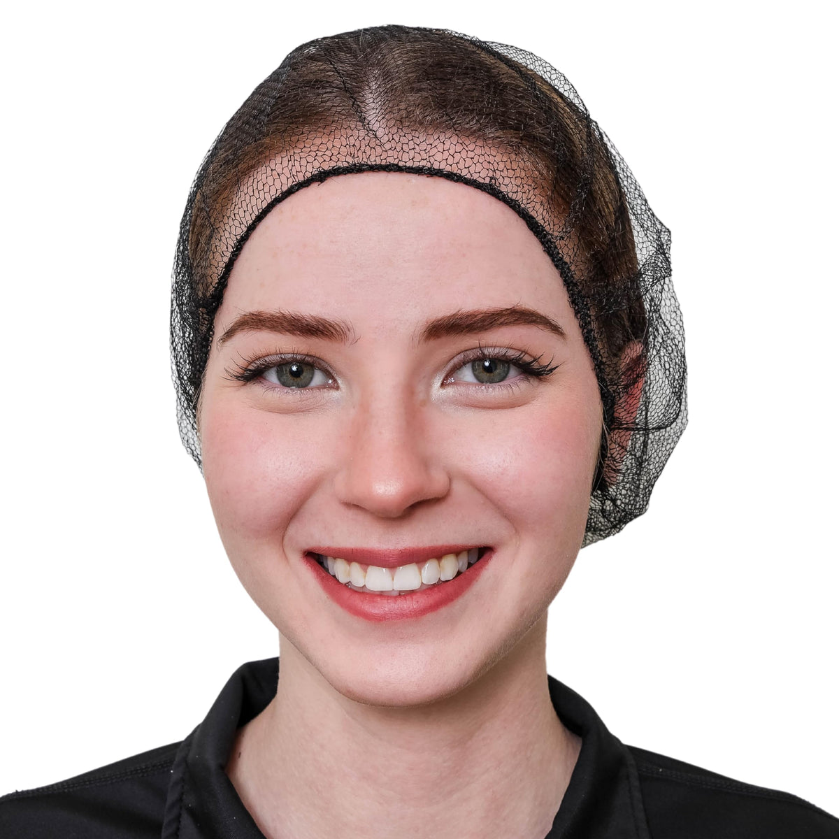 SAFEKO hairnet worn by chef demonstrating comfortable coverage benefit