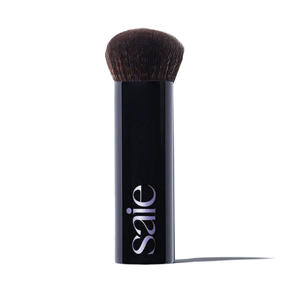 Saie The Big Liquid Foundation Brush front view showing shape and handle for easy control
