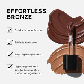 Saie Dew Bronze creamy texture swatches blending easily for natural color