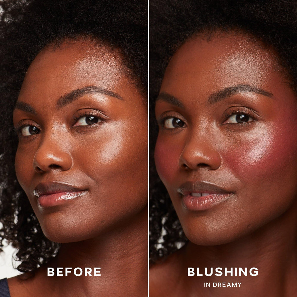 Saie doe-foot applicator holding creamy blush for precise dots