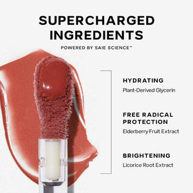 Saie blush sticks held in hand showing compact size and portability