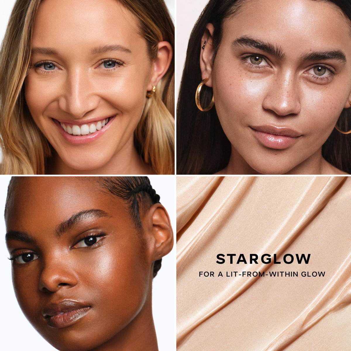 Saie gel mixed with foundation illustrating seamless luminous finish