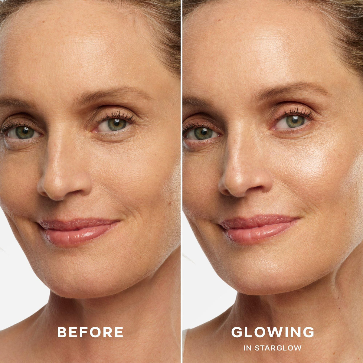 Saie gel texture close-up highlighting smooth luminous hydration