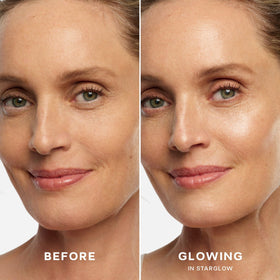 Saie gel texture close-up highlighting smooth luminous hydration