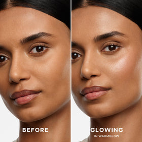 Saie mini glowy super gel droplet and pump dispensing weightless texture for easy blending