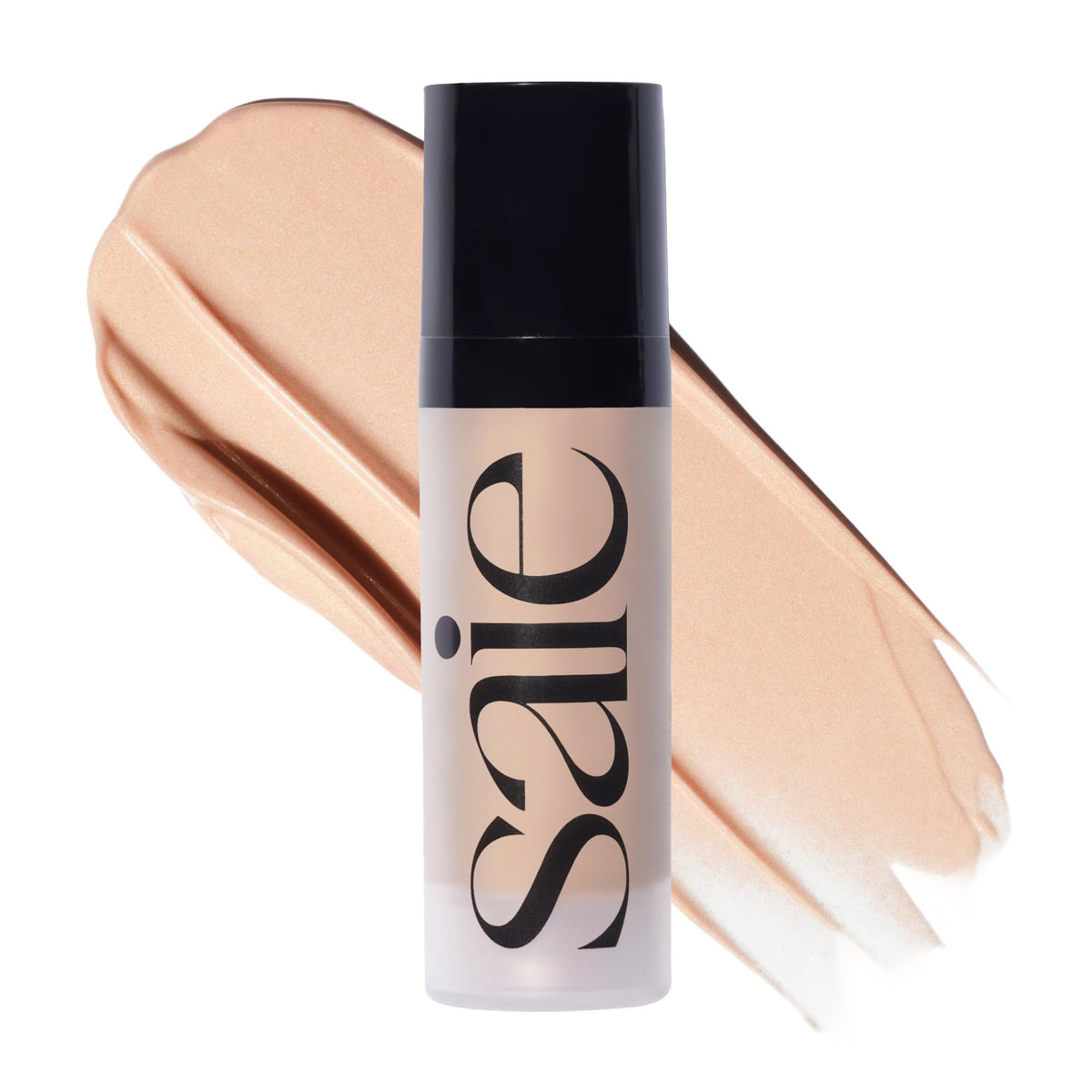 Saie mini glowy super gel front packaging showing compact travel size and warmglow benefit