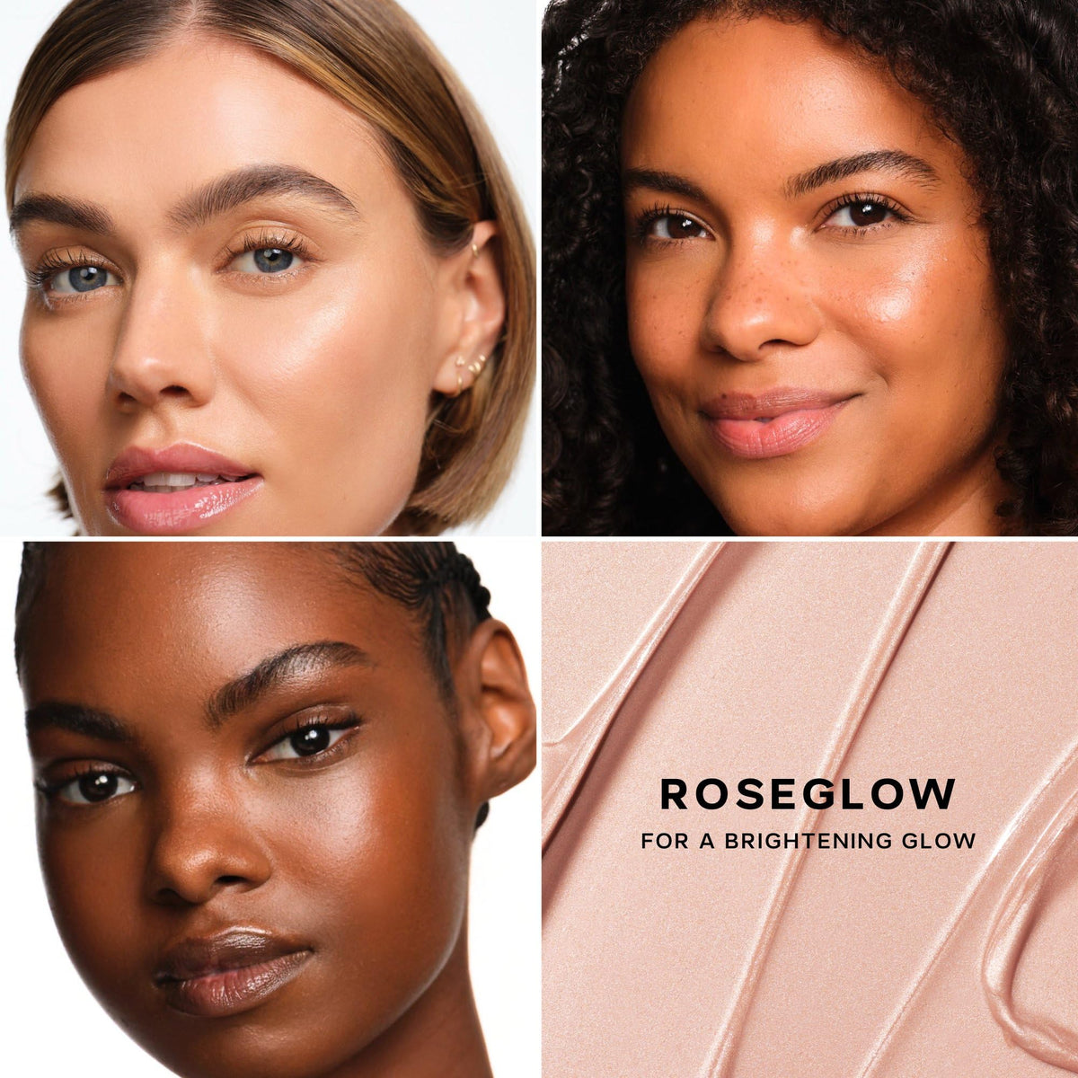 Saie Mini Glowy Super Gel mixed into foundation demonstrating customizable dewy coverage