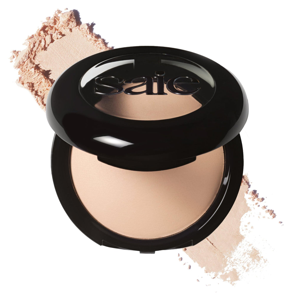 Saie front packaging showing compact and brand for easy identification