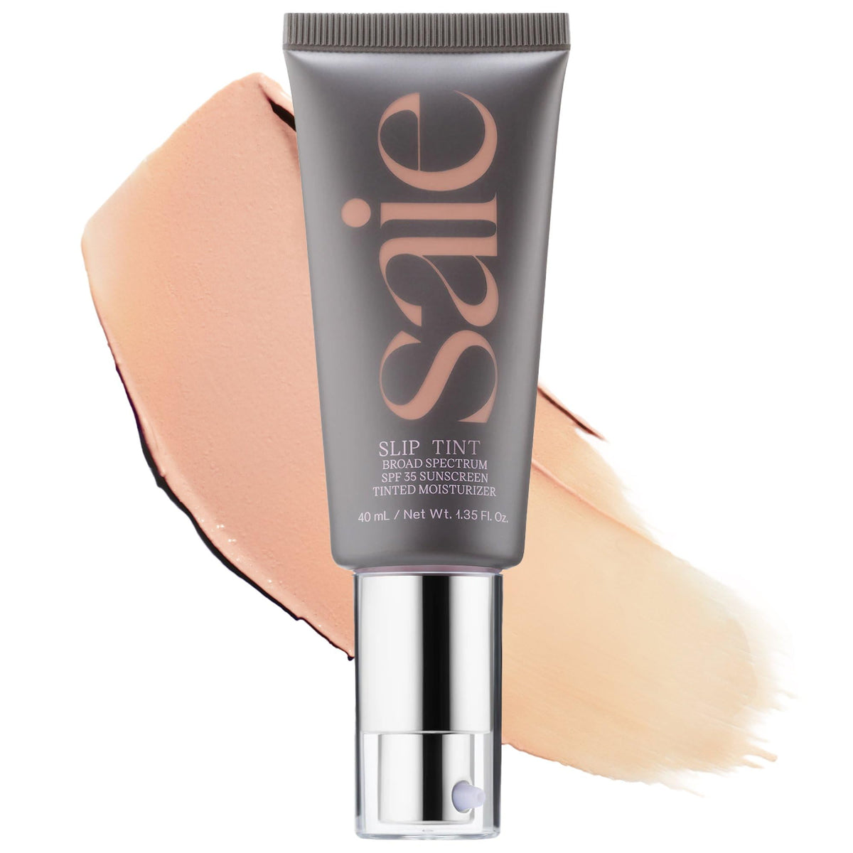 Saie Slip Tint front packaging showing bottle and label, easy grab convenience