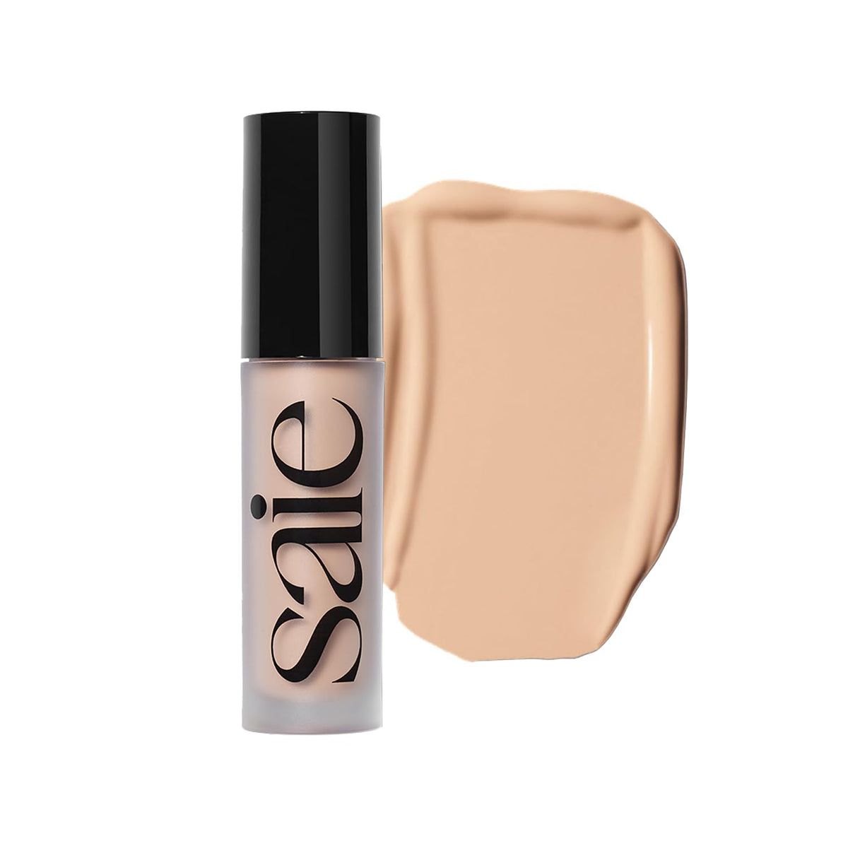 Saie front packaging showing sleek tube and shade label for easy identification